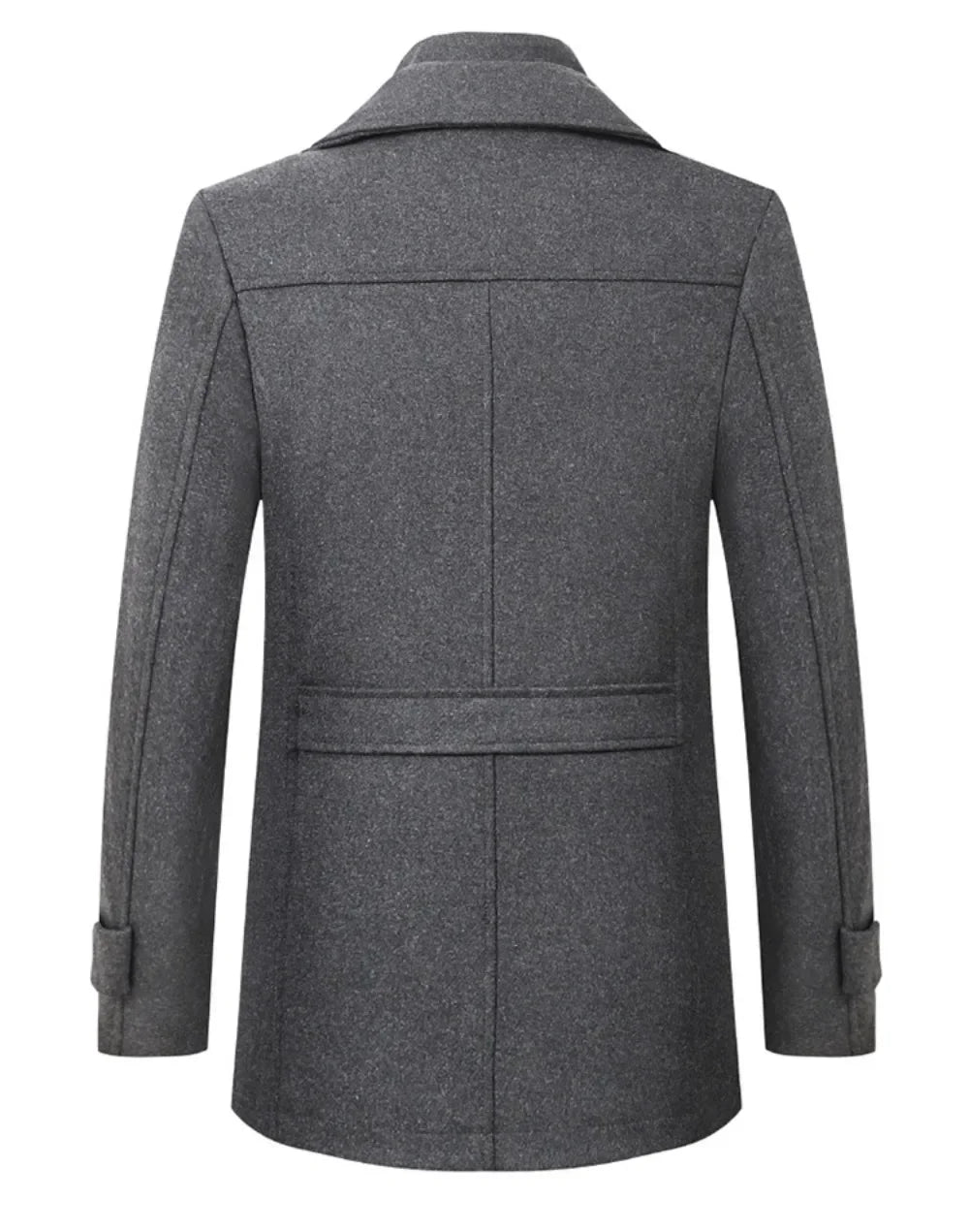 Winston – Men's Wool Blend Double-Collar Overcoat