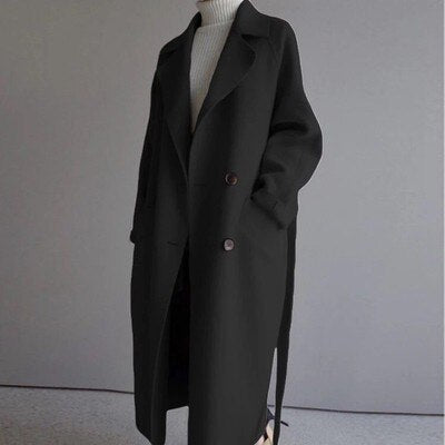 Audrey – Women's Warm & Elegant Long Wool Winter Coat