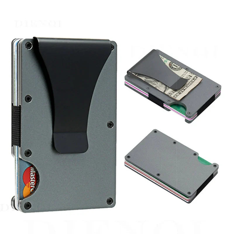 Shaun – Men's Minimalist Metal Wallet with RFID Blocking and Money Clip