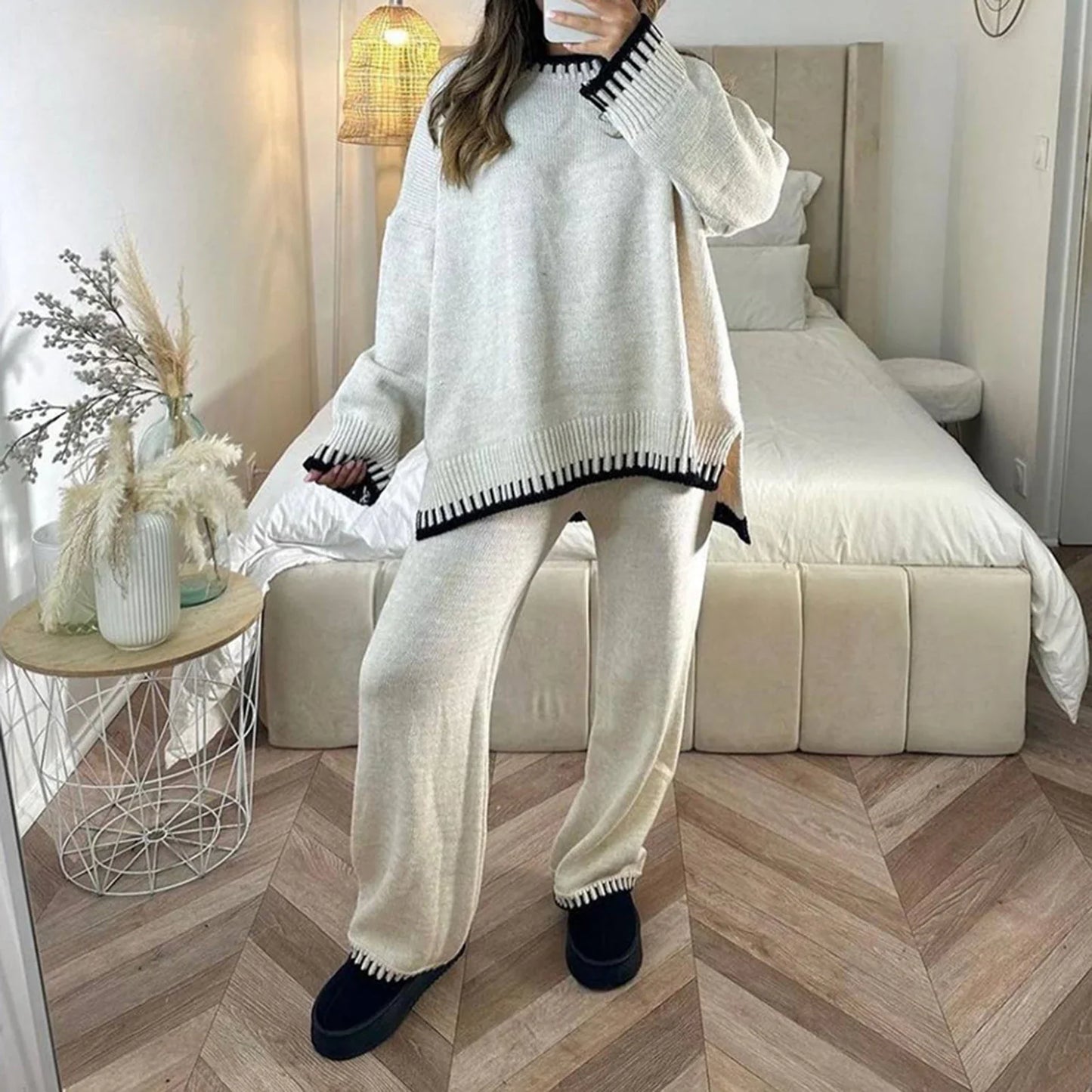 Holly – Women's Long Sleeve Sweater & Pants Set