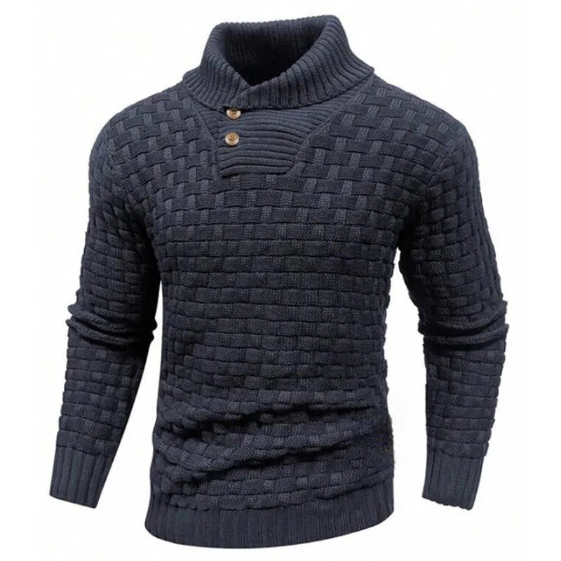 Liam – Men's Cozy Monochrome Turtleneck Sweater