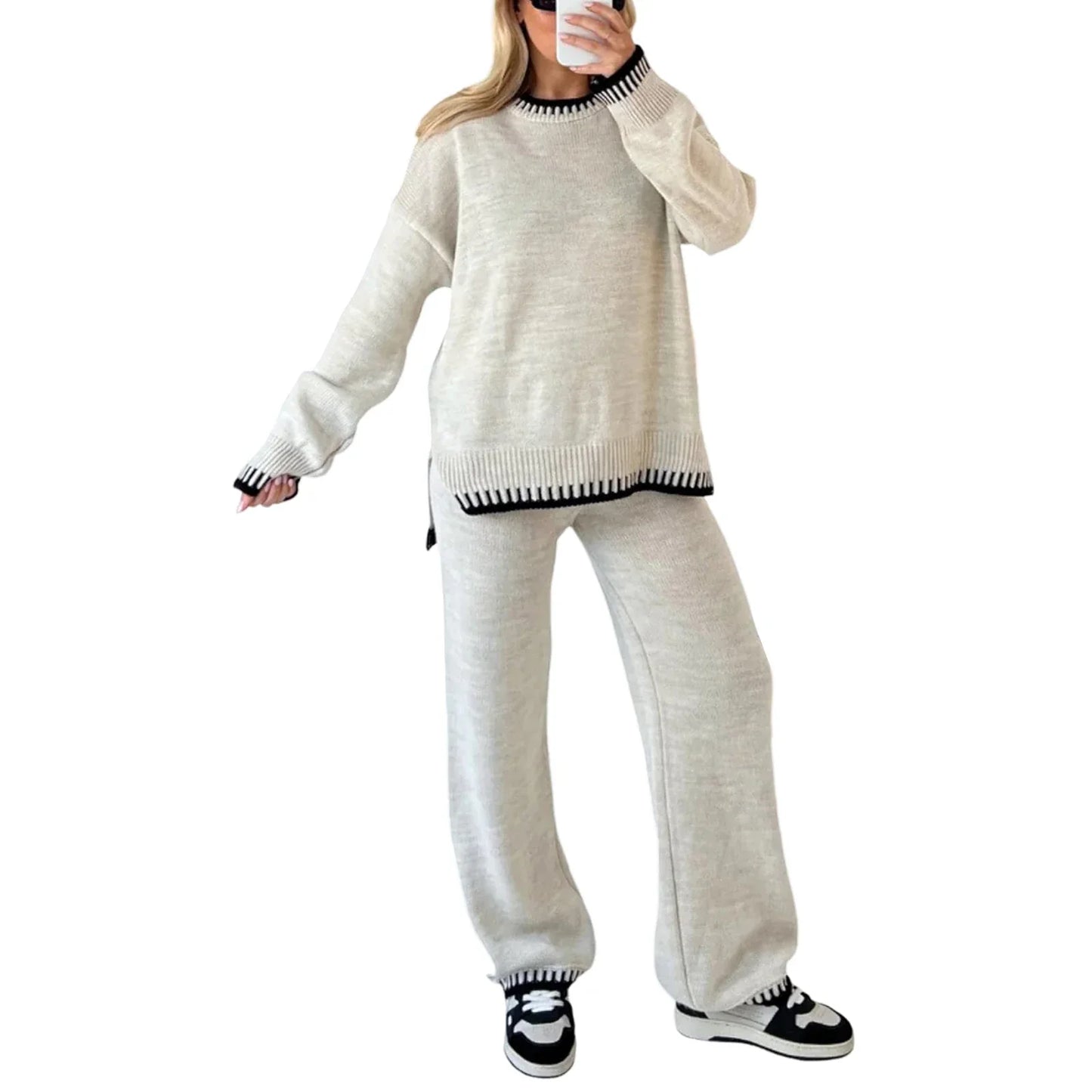 Holly – Women's Long Sleeve Sweater & Pants Set