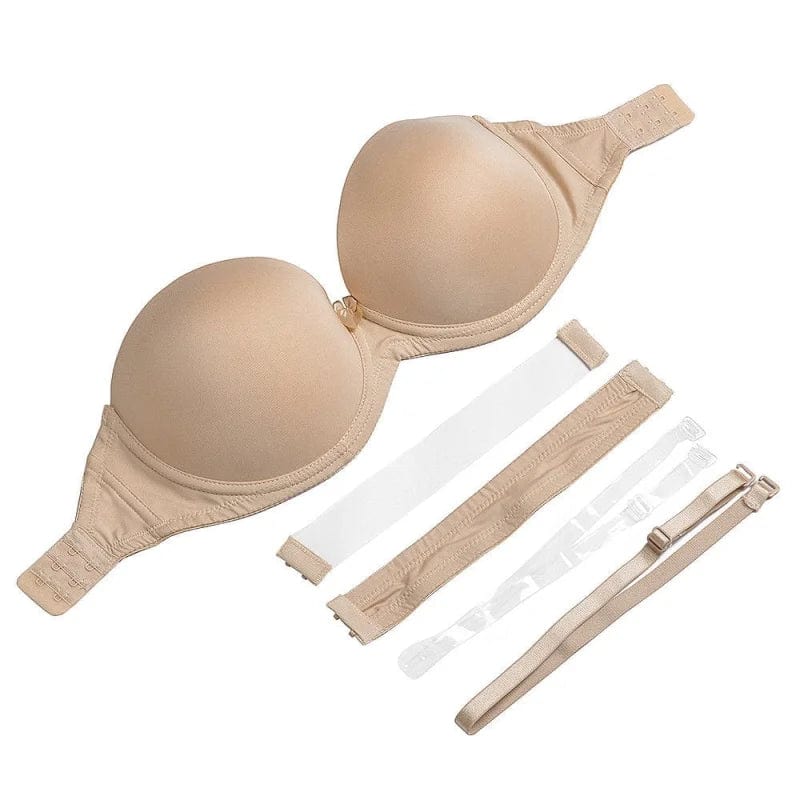 Melissa – Women's Push-Up Bra with Interchangeable Straps and Closures