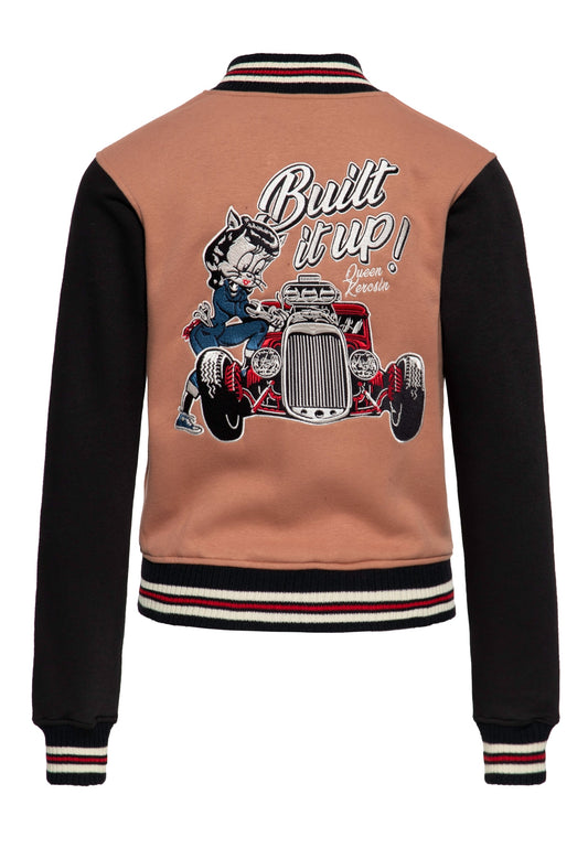 Rose – Women's Varsity Jacket with Vintage Embroidery