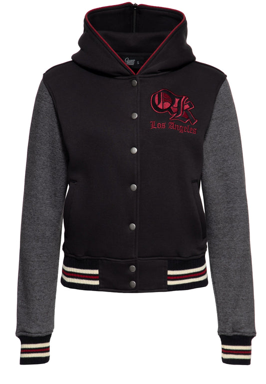 Alice – Women's Varsity Jacket with Detachable Hood