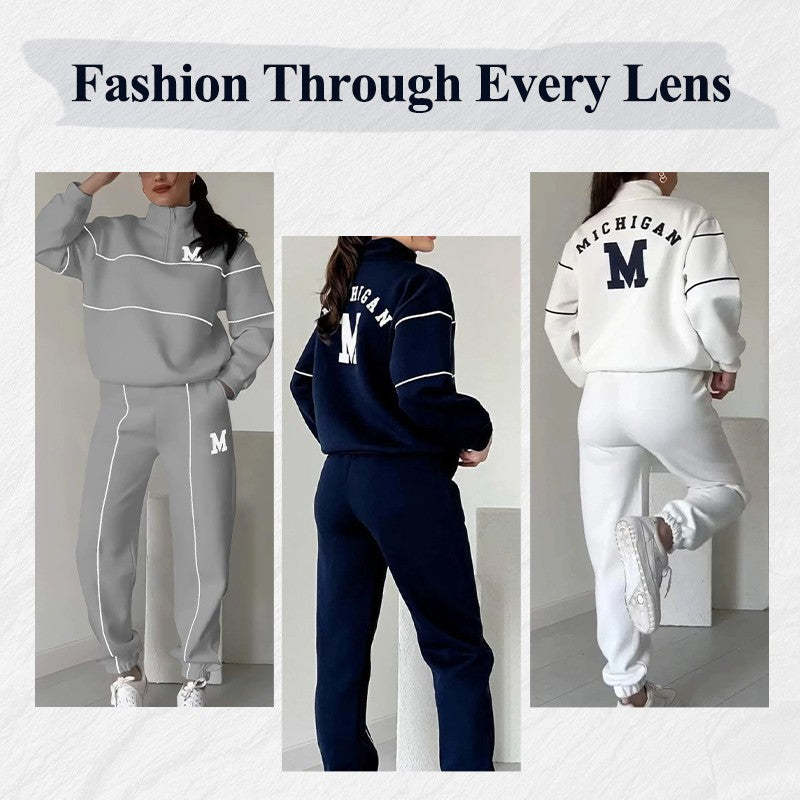 Adele – Women's Lounge Sweatshirt and Sweatpants Set