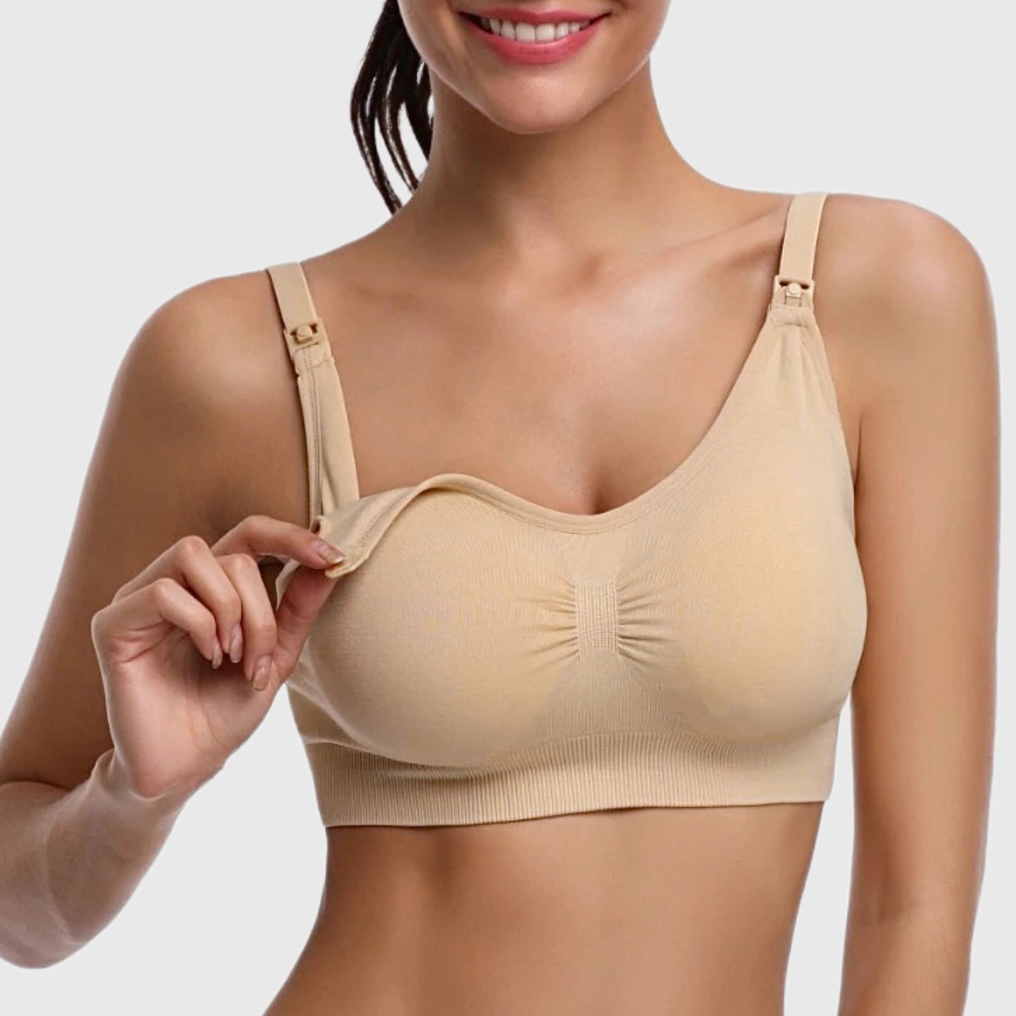 Rachel – Women's Seamless Drop-Down Cups Nursing Bra