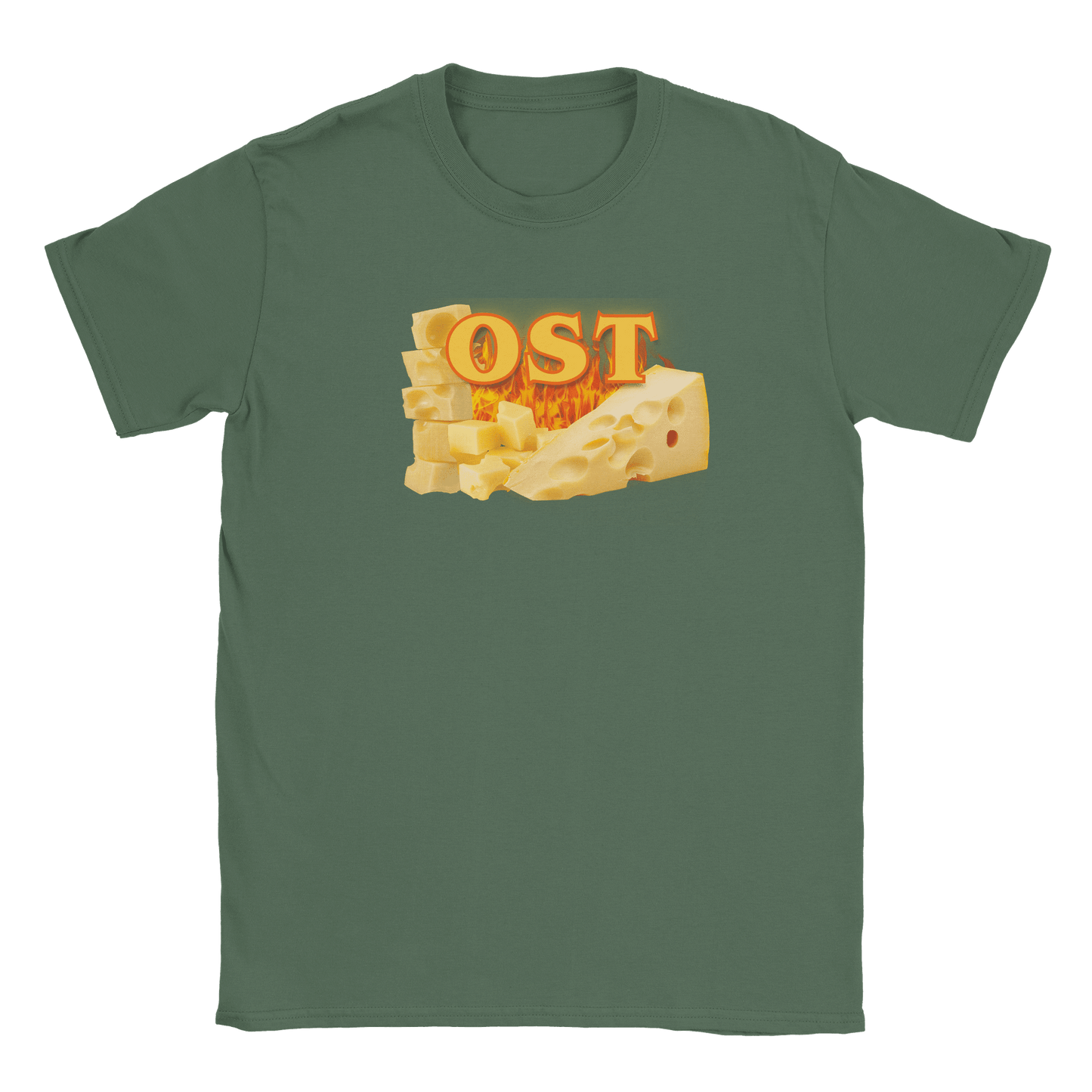 Rory – Unisex Cheese Print T-Shirt