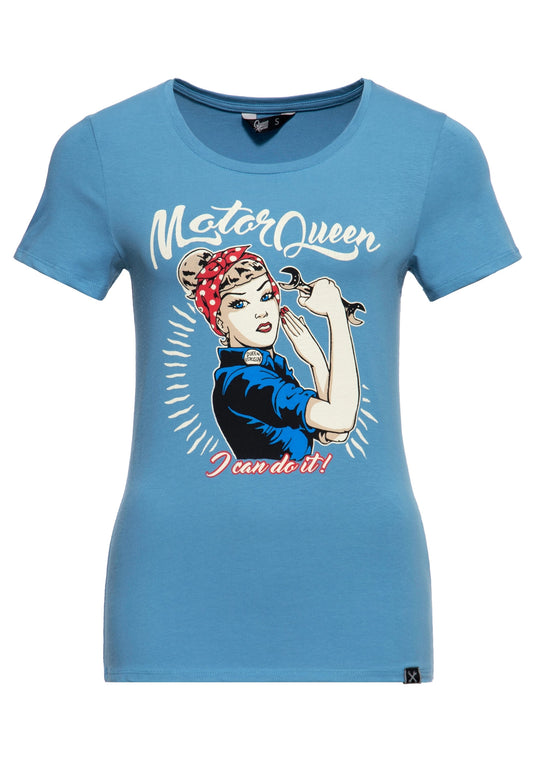 Natalie – Women's Retro Print T-Shirt