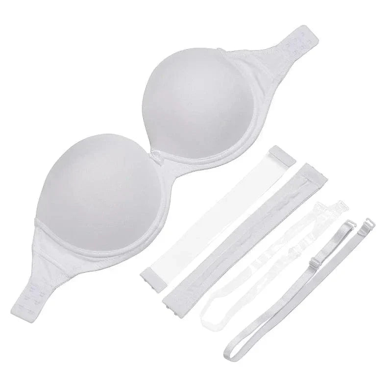 Melissa – Women's Push-Up Bra with Interchangeable Straps and Closures