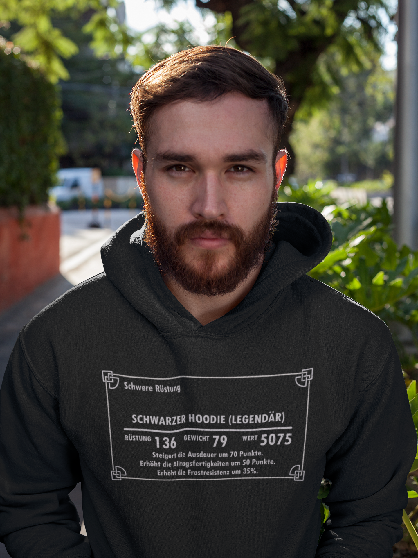 Gerald – Unisex Statement Hoodie with Unique Prescription-Inspired Graphic Design