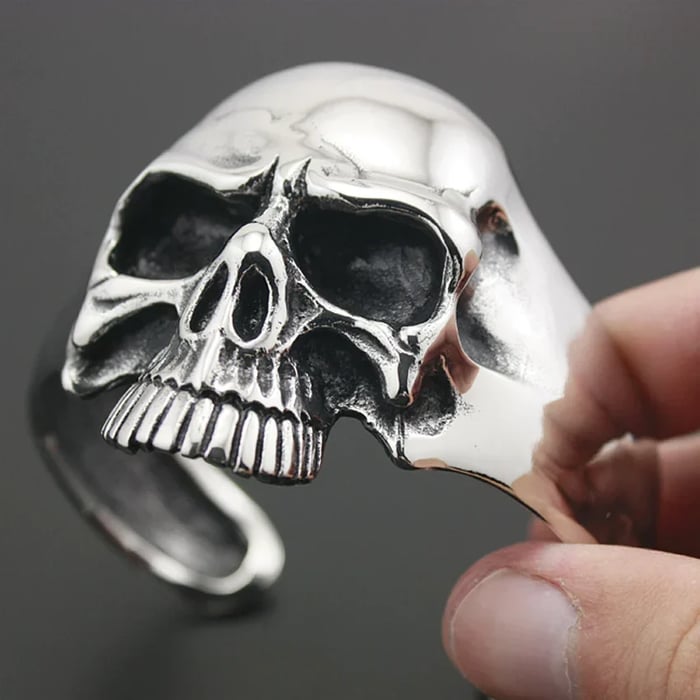 Frank – Bold Skull Bracelet Metal