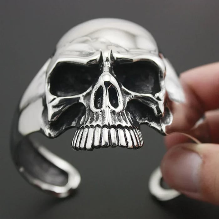 Frank – Bold Skull Bracelet Metal