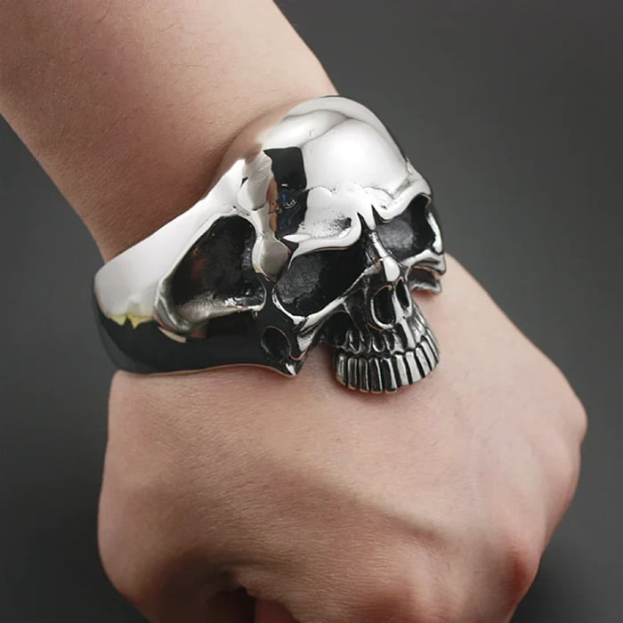 Frank – Bold Skull Bracelet Metal