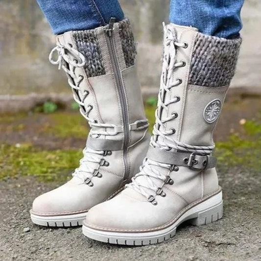 Helen – Waterproof Knee-High Snow Boots for Women