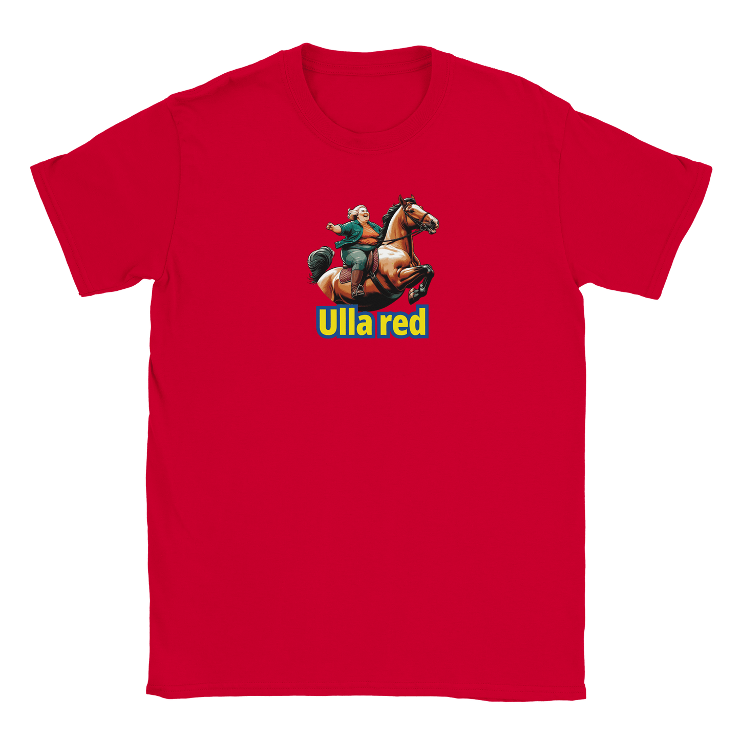 Rebecca – Unisex Ulla Red Print T-Shirt